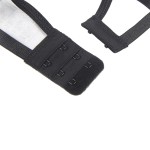 SUBBLIME - SET OF 3 PIECES BRA + THONG + LACE GARTER BLACK L/XL
